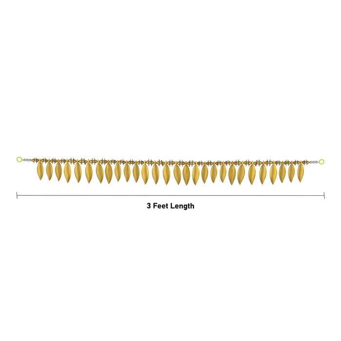 Moti Door Toran - 3 Feet | Gold leaf Toran / Artificial Thoran / Bandanwar for Door Decor