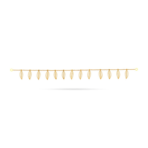 Door Toran - 3 Feet | Artificial Toran / Gold Leaf With Beads Design Bandanwar / Thoran for Home Decor - Toran