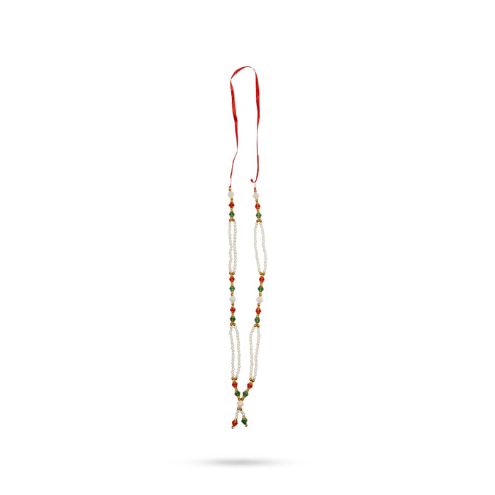 Moti Mala - 24 Inches | 2 Step / Beads Mala/ Beaded Jewellery/ Artificial Jewelry For Traditional Wear