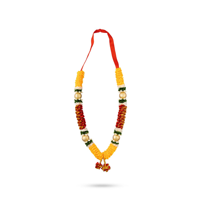 Satin Mala - 14 Inches | Mala / Flower Mala / Artificial Flower Mala for Photo Frame