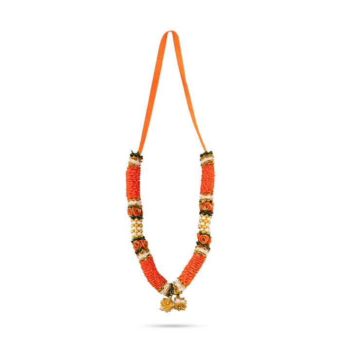 Satin Mala - 12 Inches | Mala / Flower Mala / Artificial Flower Mala for Photo Frame