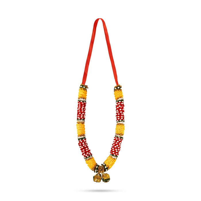 Artificial Garland - 12 Inches | Satin Mala / Cloth Garland / Fancy Mala for Photo Frame & Decor