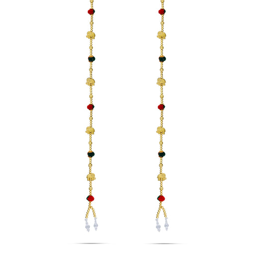 Toran Set - 5 Feet | 2 Pcs/ Side Thoran/ Bead Design Door Hanging Toran for Home Decor - Toran