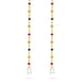 Toran Set - 5 Feet | 2 Pcs/ Side Thoran/ Bead Design Door Hanging Toran for Home Decor - Toran