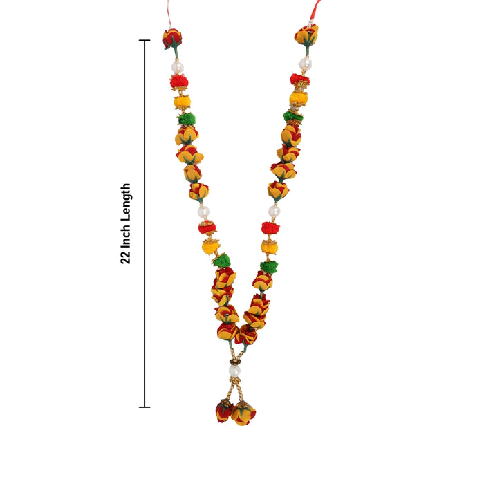 Artificial Mala - 22 Inches | Fancy Mala / Moti Garland / Moti Mala for Deity
