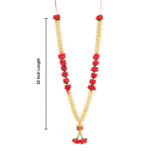 Artificial Mala - 22 Inches | Moti Garland / Fancy Mala / Moti Mala for Deity - Mala