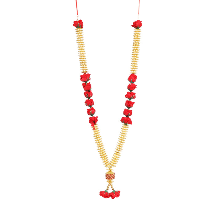 Artificial Mala - 22 Inches | Moti Garland / Fancy Mala / Moti Mala for Deity