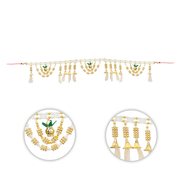 Door Toran - 36 Inches | Artificial Toran/ Beads Design Thoran/ Bandanwar for Home Decor - Toran