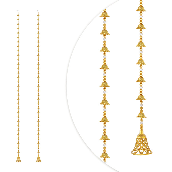 Door Toran Pair - 3 Feet | Artificial Toran / Beads Design Thoran / Bandanwar for Home Decor