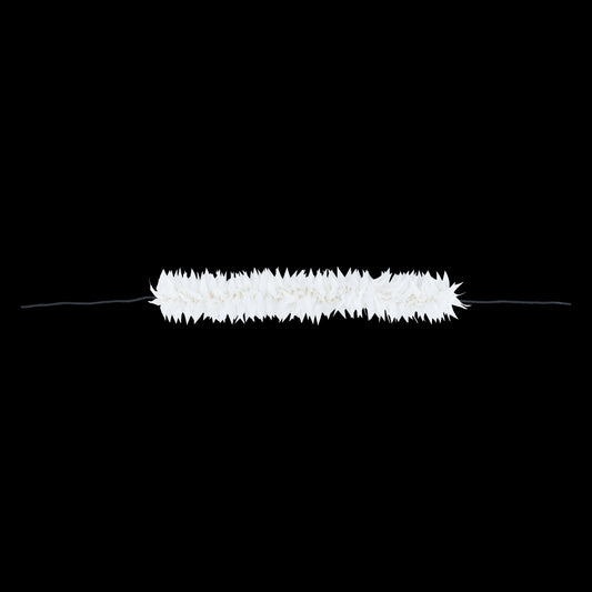 Artificial Flower - 12 Inches | White Colour Hair Flower/ Artificial Gajra for Deity Decor - Mala