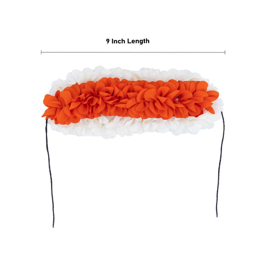 Artificial Flower - 9 Inches | Patti Veni Hair Flower/ Mogu Design Artificial Gajra for Deity Decor - Mala