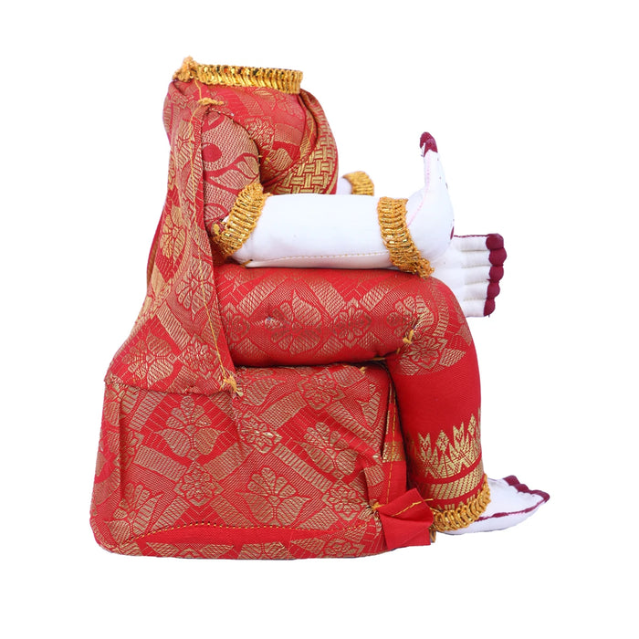 Amman Stand - 9 x 5 Inches | Varalakshmi Decor/ Wooden Ammavari Idol without Face for Deity Decor - Neck & Body Accessories