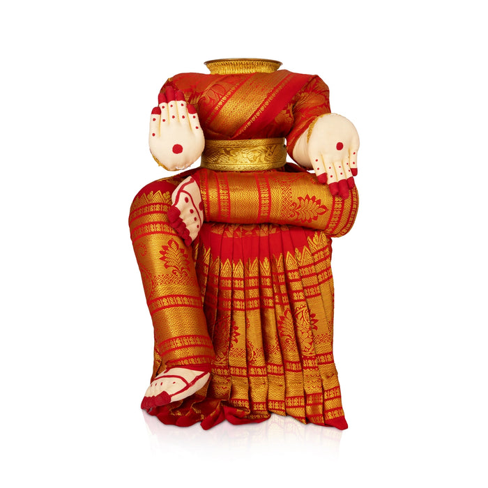 Amman Alangara Stand - 16 x 8 Inches | Varalakshmi Devi Stand/ Ammavari Stand/ Pooja Stand For Pooja Decor