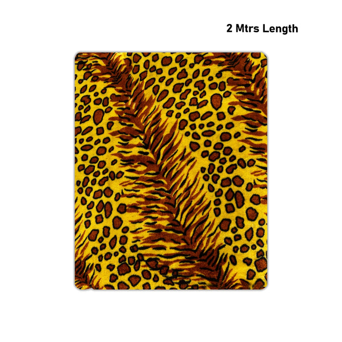 Puli Velvet cloth - 2 Mtr | Tiger Print Velvet Cloth / Shivan Costume / Shivji Dress / Shiva Dress for Deity - Bhagwan Vastra