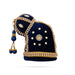 Andal Crown - 3.5 x 3 Inches | Stone Kiridam/ Velvet Kireedam/ Mukut for Deity Decor - Head & Face Accessories