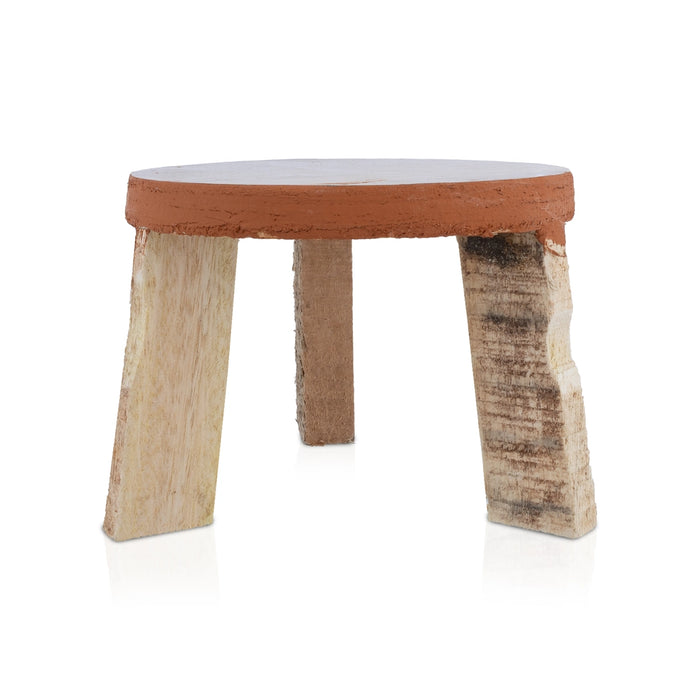 Mukkali Stool - 3.5 x 4 Inches | Wooden Pooja Chowki/ Bajot/ Patla for Home