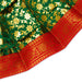 Devi Dress With Thavani - 12 x 15 Inches | Satin Mata Rani Poshak/ Jari Border Design Amman Pavadai for Deity - Devi Dress