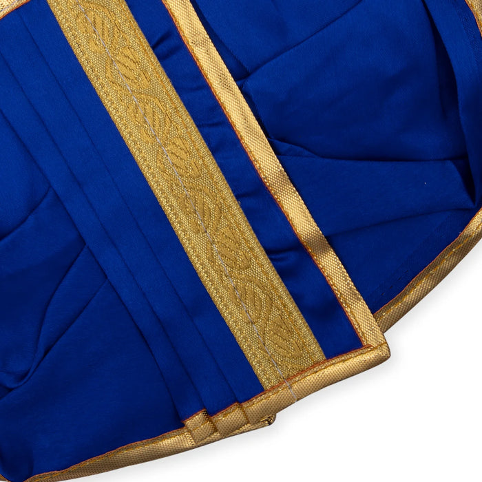 Panchakacham - 6 x 8 Inches | Dhoti/ Satin with Jari Border Panchagajam for Deity - Bhagwan Vastra