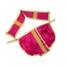 Panchakacham - 6 x 8 Inches | Dhoti/ Satin with Jari Border Panchagajam for Deity - Bhagwan Vastra