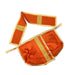 Panchakacham - 6 x 8 Inches | Dhoti/ Satin with Jari Border Panchagajam for Deity - Bhagwan Vastra