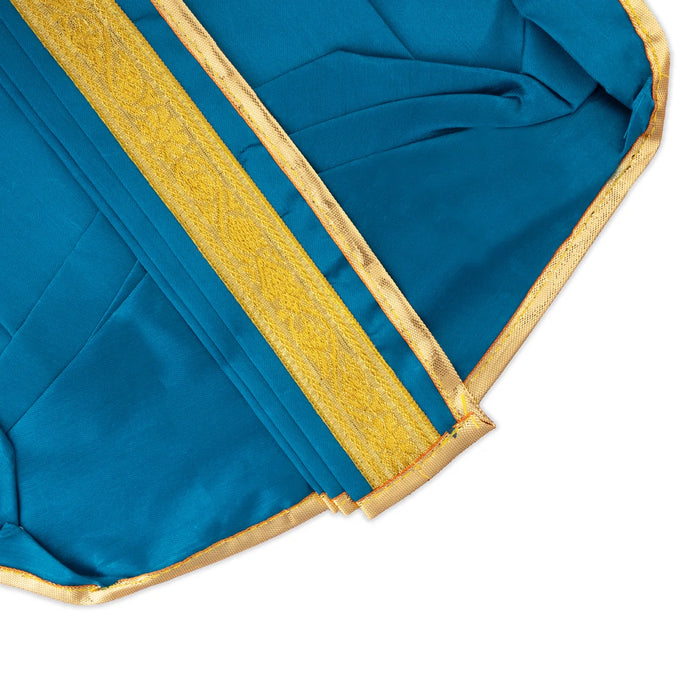 Panchakacham - 9 Inches| Jari Border Dhoti/ Panchakajam For Deity Decor - Bhagwan Vastra