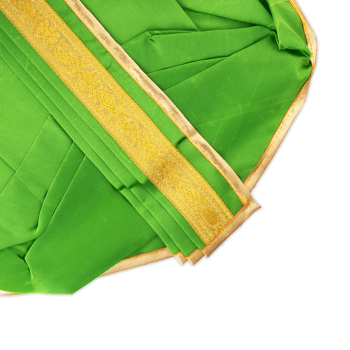 Panchakacham - 9 Inches| Jari Border Dhoti/ Panchakajam For Deity Decor - Bhagwan Vastra