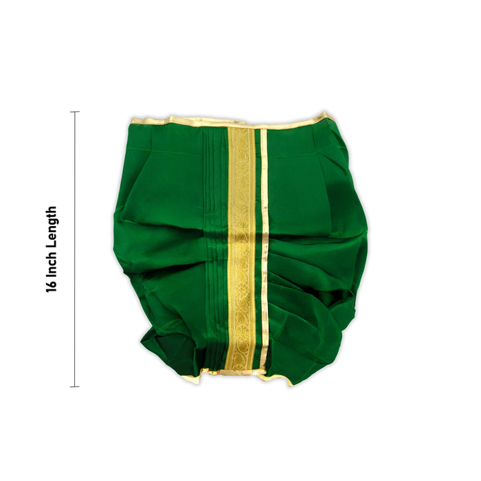 Panchakacham - 16 Inches | Satin Dhoti / Jari Border Panchakajam for Deity/ Assorted