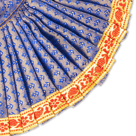 Amman Saree - 9 Inches | Jari Border Devi Dress/ Satin Mata Poshak for Deity/ Assorted Colour - Devi Dress