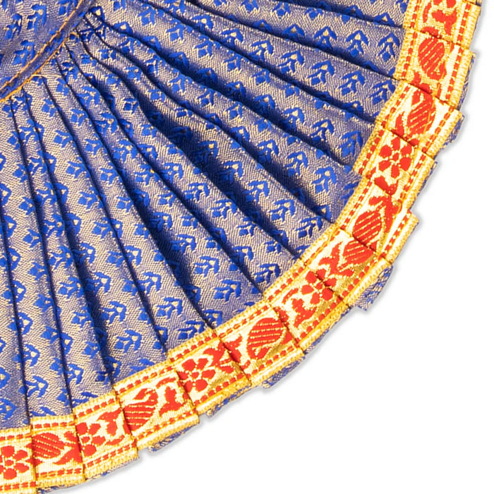 Amman Saree - 9 Inches | Jari Border Devi Dress/ Satin Mata Poshak for Deity/ Assorted Colour