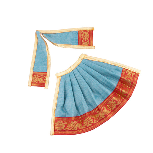 Amman Pavadai - 5 x 9 Inches | Tissue Silk Devi Vastra/ Mata Dress/ Mata Poshak for Deity/ Assorted Colours - Devi Dress