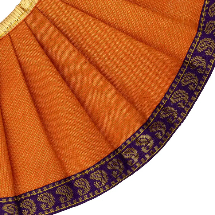 Devi Dress - 4 Inches | Tissue Silk Devi Dress / Mata Rani Poshak/ Amman Pavadai/ Devi Vastra for Deity