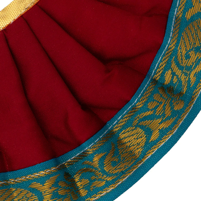 Amman Pavadai - 3 Inches | Karishma Apoorva Jari Border / Mata Dress / Devi Dress for Deity Decor