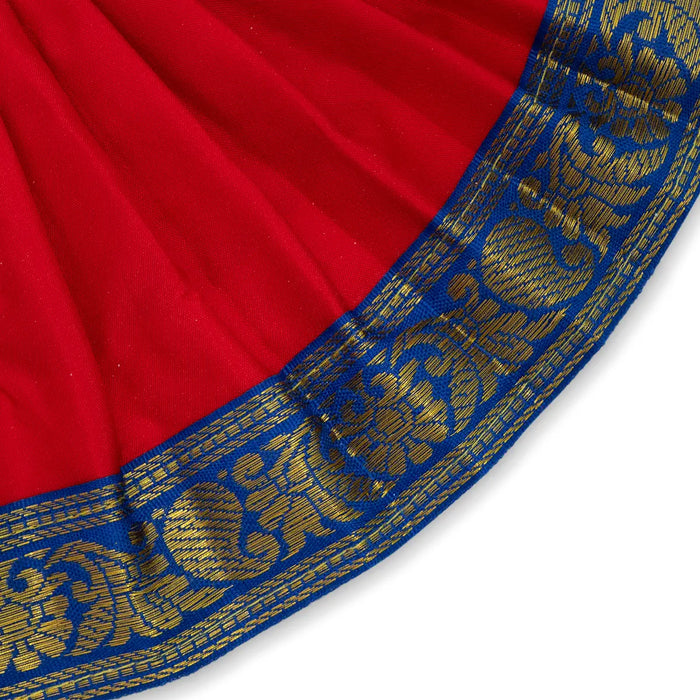 Amman pavadai - 5 inches | Deity Vastram / Devi Dress / Karishma Apoorva / Zari Border / Mata Rani Poshak - Devi Dress