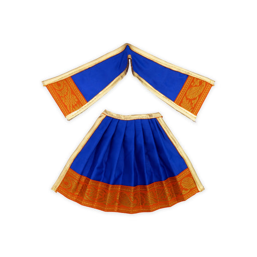 Amman pavadai - 5 inches | Deity Vastram / Devi Dress / Karishma Apoorva / Zari Border / Mata Rani Poshak - Devi Dress