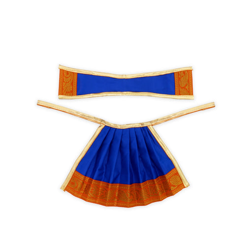 Amman pavadai - 5 inches | Deity Vastram / Devi Dress / Karishma Apoorva / Zari Border / Mata Rani Poshak - Devi Dress