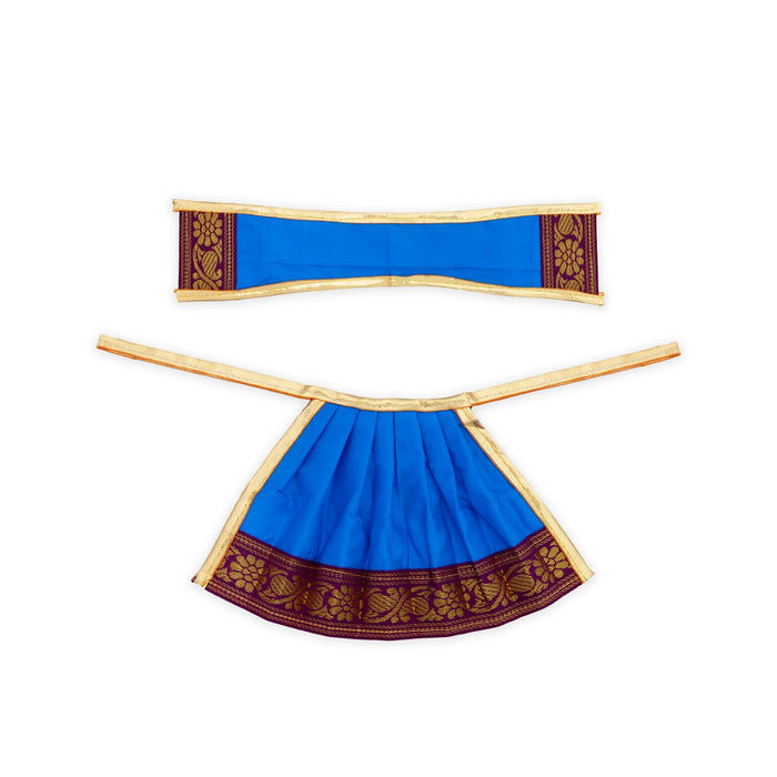 Amman pavadai - 5 inches | Deity Vastram / Devi Dress / Karishma Apoorva / Zari Border / Mata Rani Poshak - Devi Dress