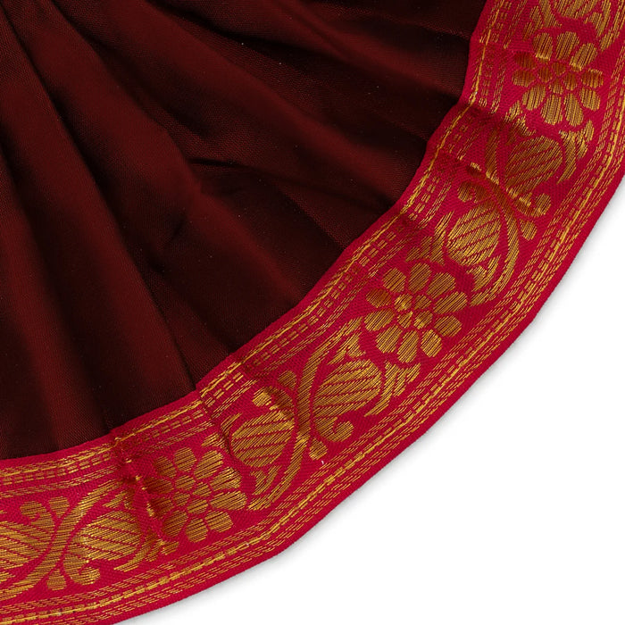 Amman pavadai - 5 inches | Deity Vastram / Devi Dress / Karishma Apoorva / Zari Border / Mata Rani Poshak - Devi Dress