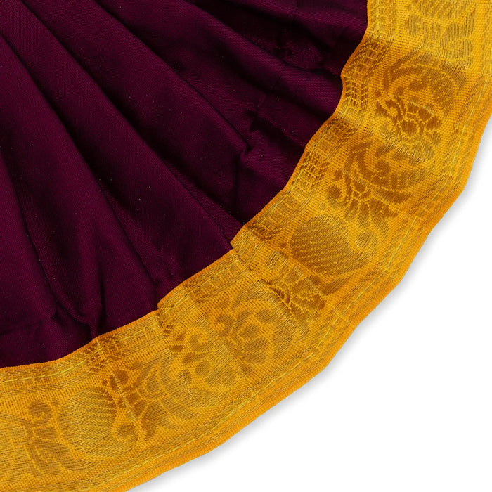 Amman pavadai - 5 inches | Deity Vastram / Devi Dress / Karishma Apoorva / Zari Border / Mata Rani Poshak - Devi Dress