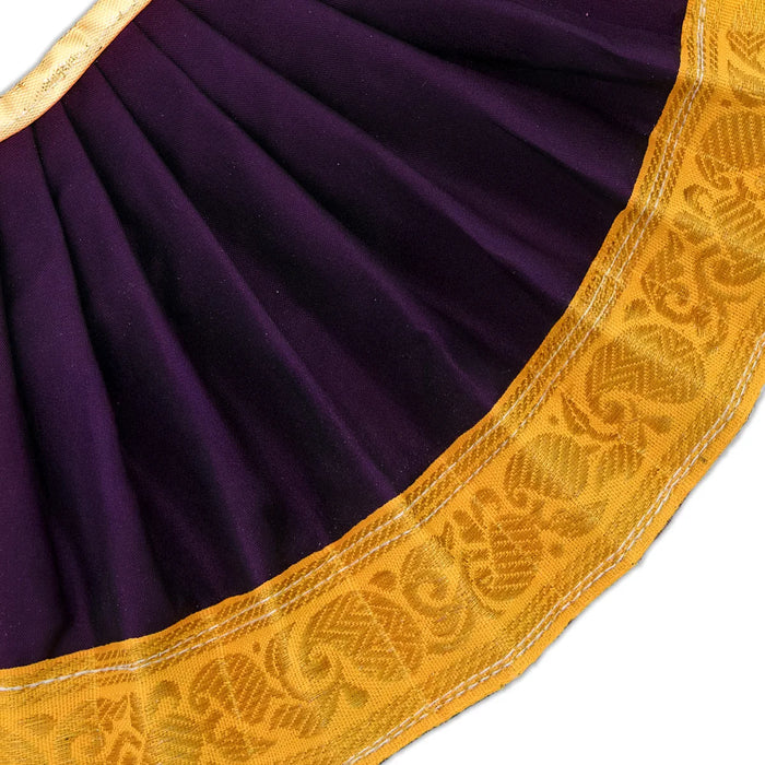 Amman pavadai - 6 inches | Deity Vastram / Devi Dress / Karishma Apoorva / Zari Border / Mata Rani Poshak - Devi Dress