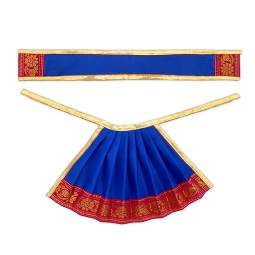 Amman pavadai - 6 inches | Deity Vastram / Devi Dress / Karishma Apoorva / Zari Border / Mata Rani Poshak - Devi Dress