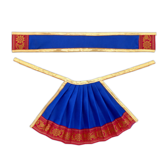 Amman pavadai - 6 inches | Deity Vastram / Devi Dress / Karishma Apoorva / Zari Border / Mata Rani Poshak - Devi Dress