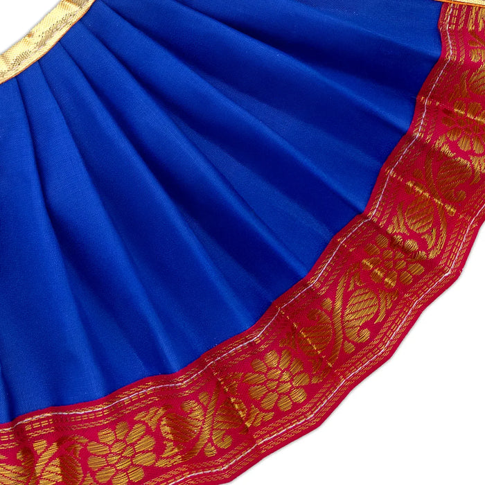 Amman pavadai - 6 inches | Deity Vastram / Devi Dress / Karishma Apoorva / Zari Border / Mata Rani Poshak - Devi Dress