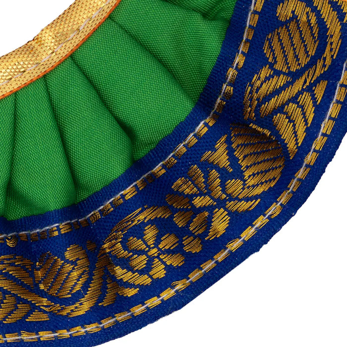 Devi Dress - 2 Inches | Karishma Apoorva Mata Dress / Jari Border Amman Pavadai for Deity Decor