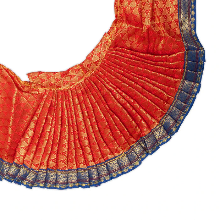 Amman Saree - 12 inches | Deity Vastram / Devi Dress / Zari Border / Mata Rani Poshak /Saree for Goddess - Devi Dress