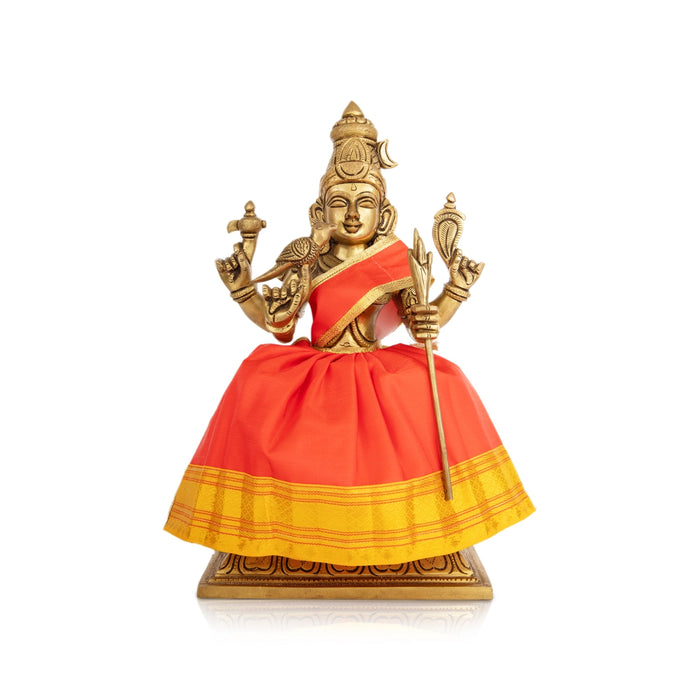 Amman Pavadai - 7 x 12 Inches | Satin Apoorva Mata poshak / Jari Border Devi Dress for Deity Decor/ Assorted