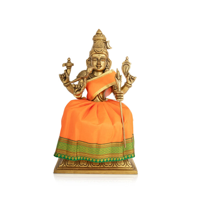 Amman Pavadai - 7 x 12 Inches | Satin Apoorva Mata poshak / Jari Border Devi Dress for Deity Decor/ Assorted