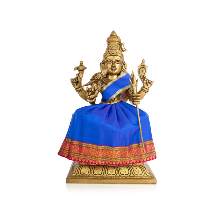 Amman Pavadai - 7 x 12 Inches | Satin Apoorva Mata poshak / Jari Border Devi Dress for Deity Decor/ Assorted