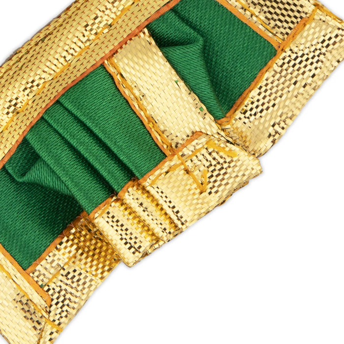 Panchakacham - 1 x 2 Inches | Dhoti/ Satin with Jari Border Panchagajam for Deity/ Assorted Colour - Bhagwan Vastra