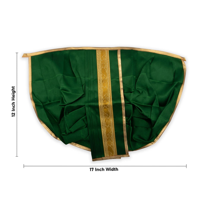 Panchakacham - 12 Inches | Satin With Jari Border Dhoti / Panchakajam for Deity Decor/ Assorted