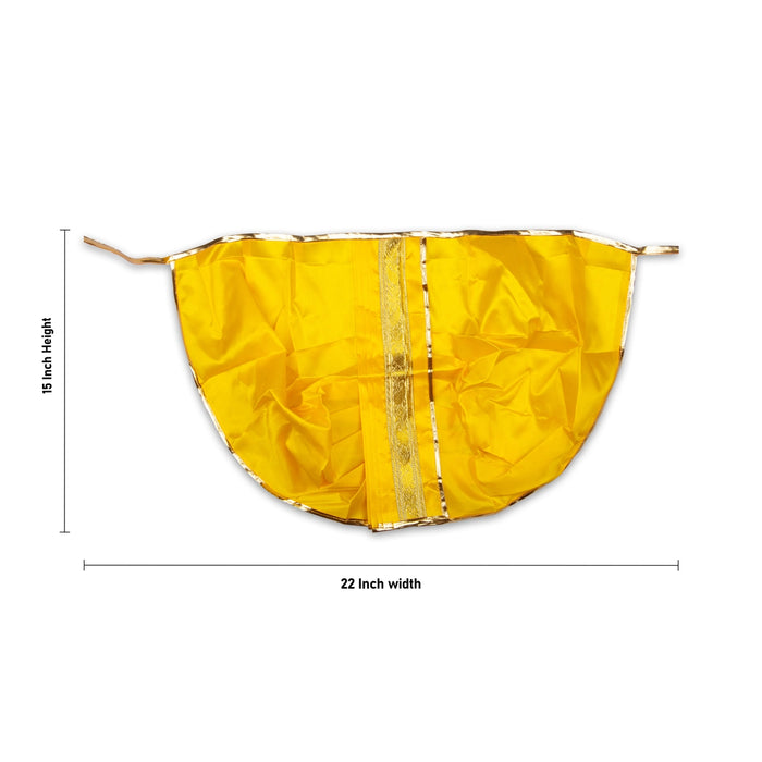 Panchakacham - 15 Inches | Jari Border Dhoti / Satin Panchakajam for Deity/ Assorted